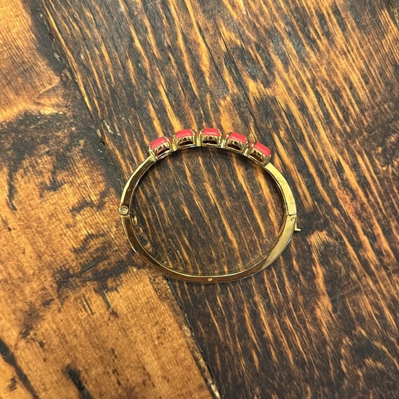 Kate Spade Stackable Gold & Pink Bangle - Picture 6 of 7